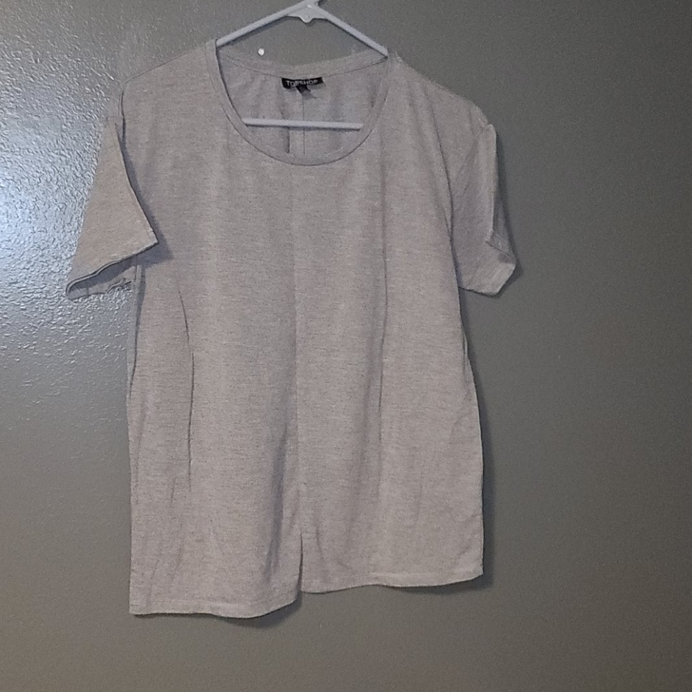 TopShop gray tee shirt sz 6